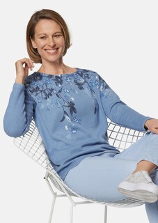 Leichter Druckpullover mit femininen Ausschnitt thumbnail 4