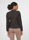 Stand-up collar jumper with jacquard pattern thumbnail 3