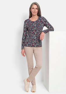 Shirt met lange mouwen en paisleymotief thumbnail 4