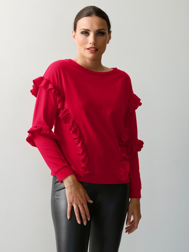 Sweatshirt mit Rüschen 3