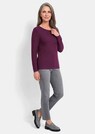 Fijn gebreide tricot pullover met boothals thumbnail 2