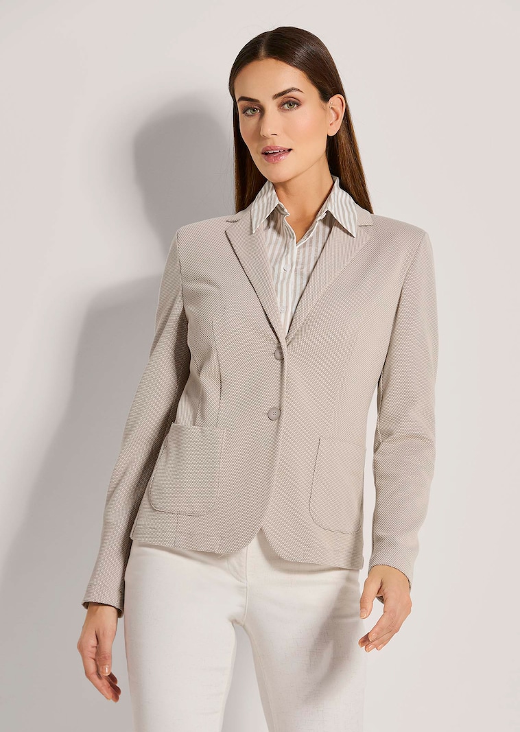 Jersey-Blazer mit Struktur
