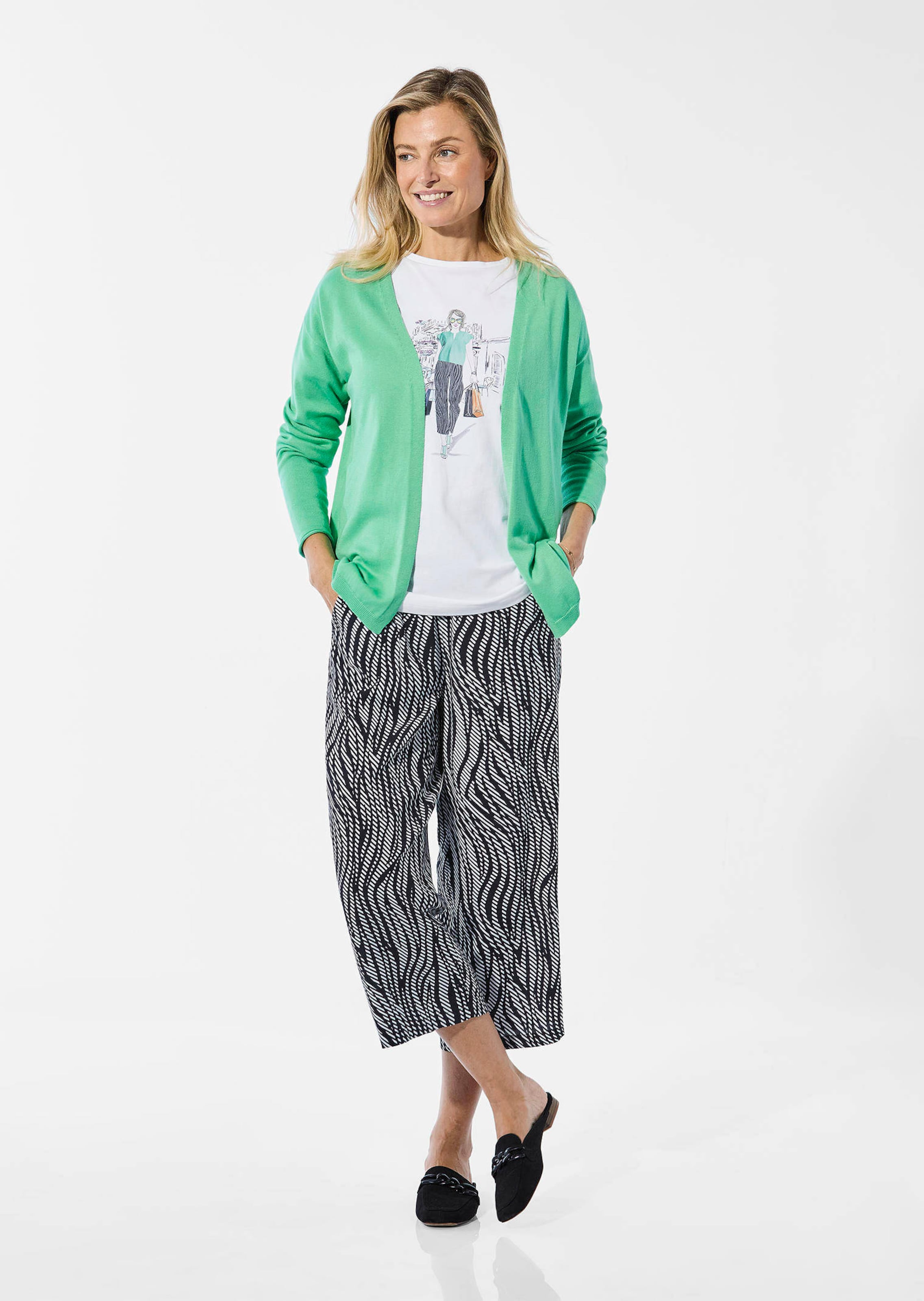 Cardigan - couleur jade - Gr. 52 de Goldner Fashion