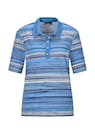 Geringeltes Poloshirt aus Viskose-Jersey thumbnail 6