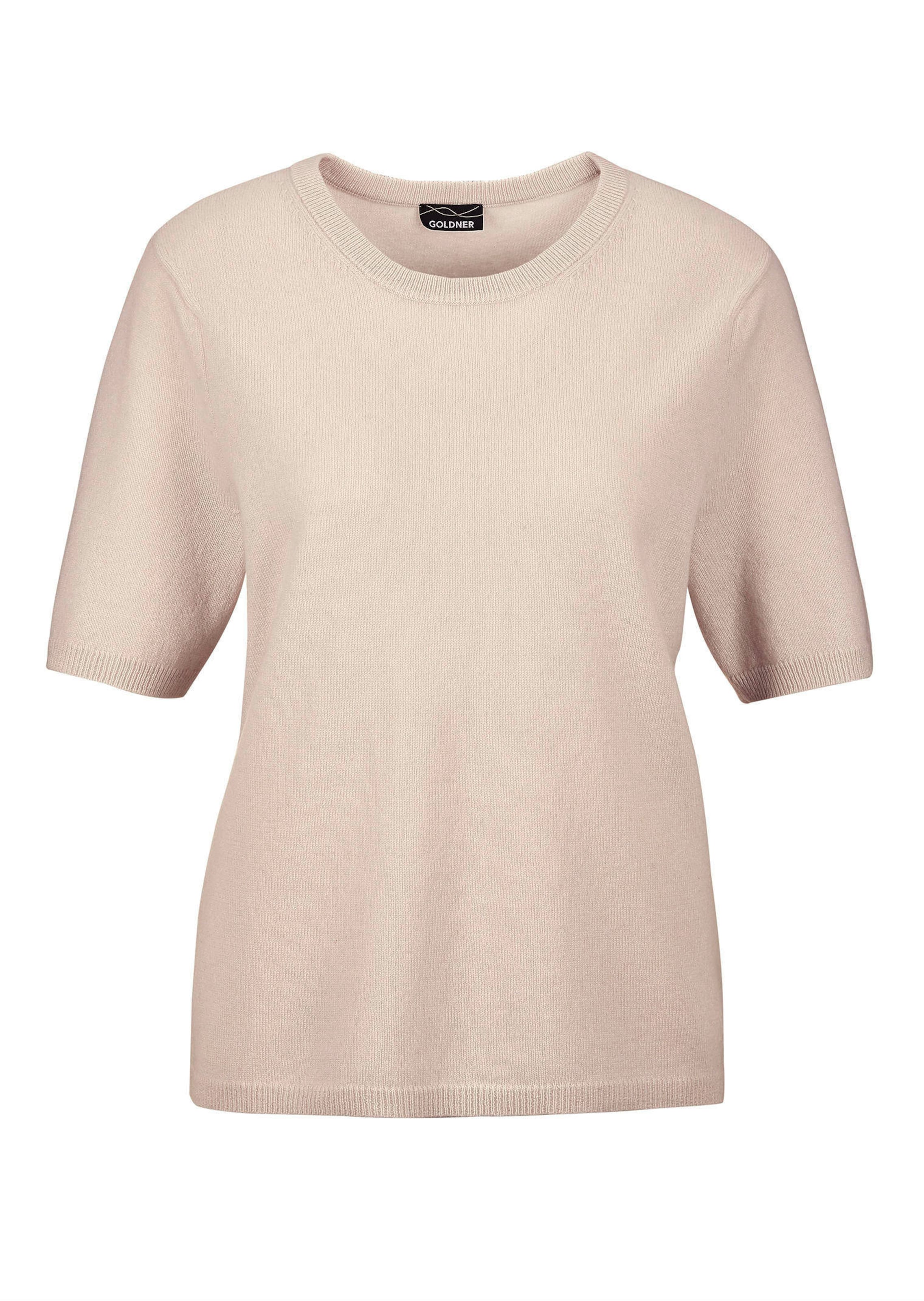 Halbarmpullover mit Rundhals aus Kaschmir