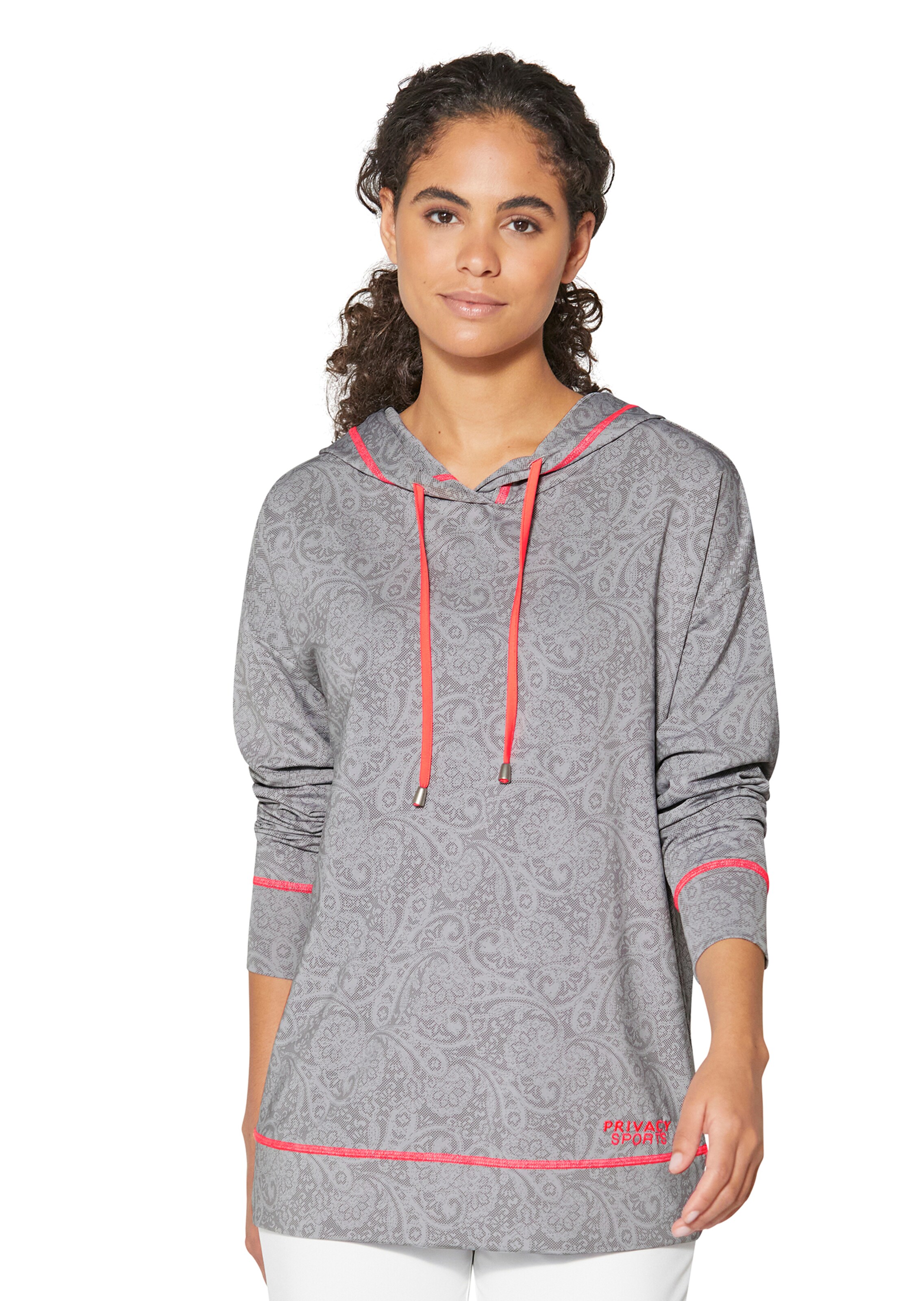 Sport-Hoodie mit Paisley-Print
