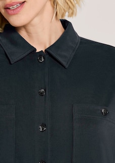 Oversize Hemdbluse mit aufgesetzten Taschen thumbnail 5