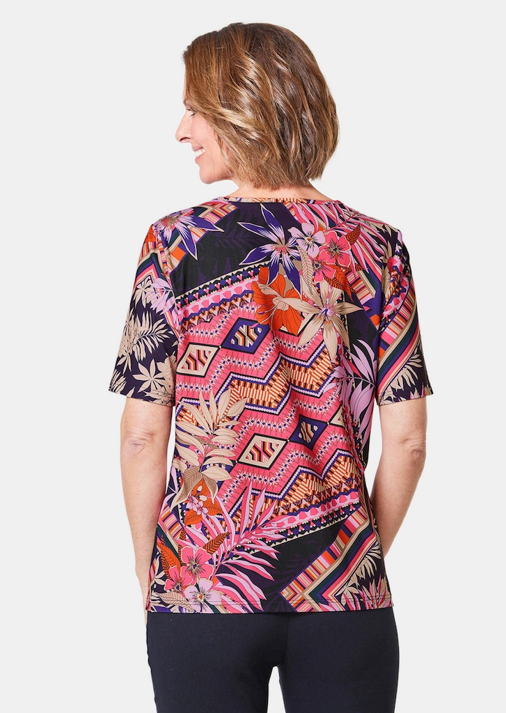 Comfortabel, elastisch shirt met opvallende print 2