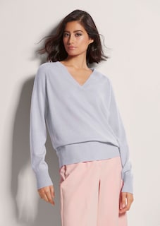 Kaschmirpullover mit V-Ausschnitt thumbnail 1