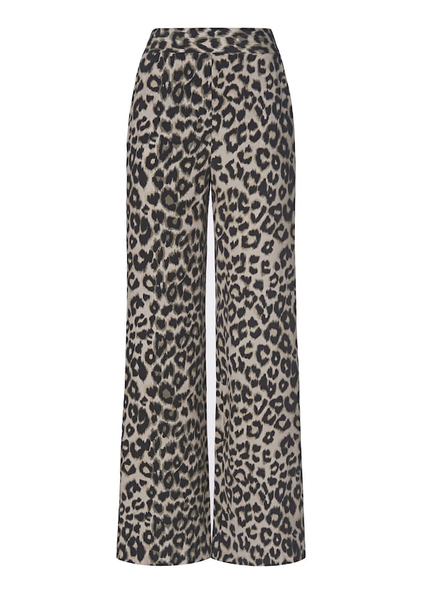 Wide trousers with leo pattern 5