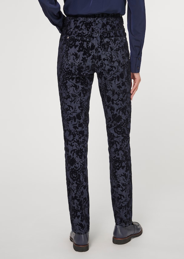 Slim-fit jeans with flock print 2