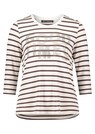 T-shirt à rayures avec imprimé scintillant thumbnail 1