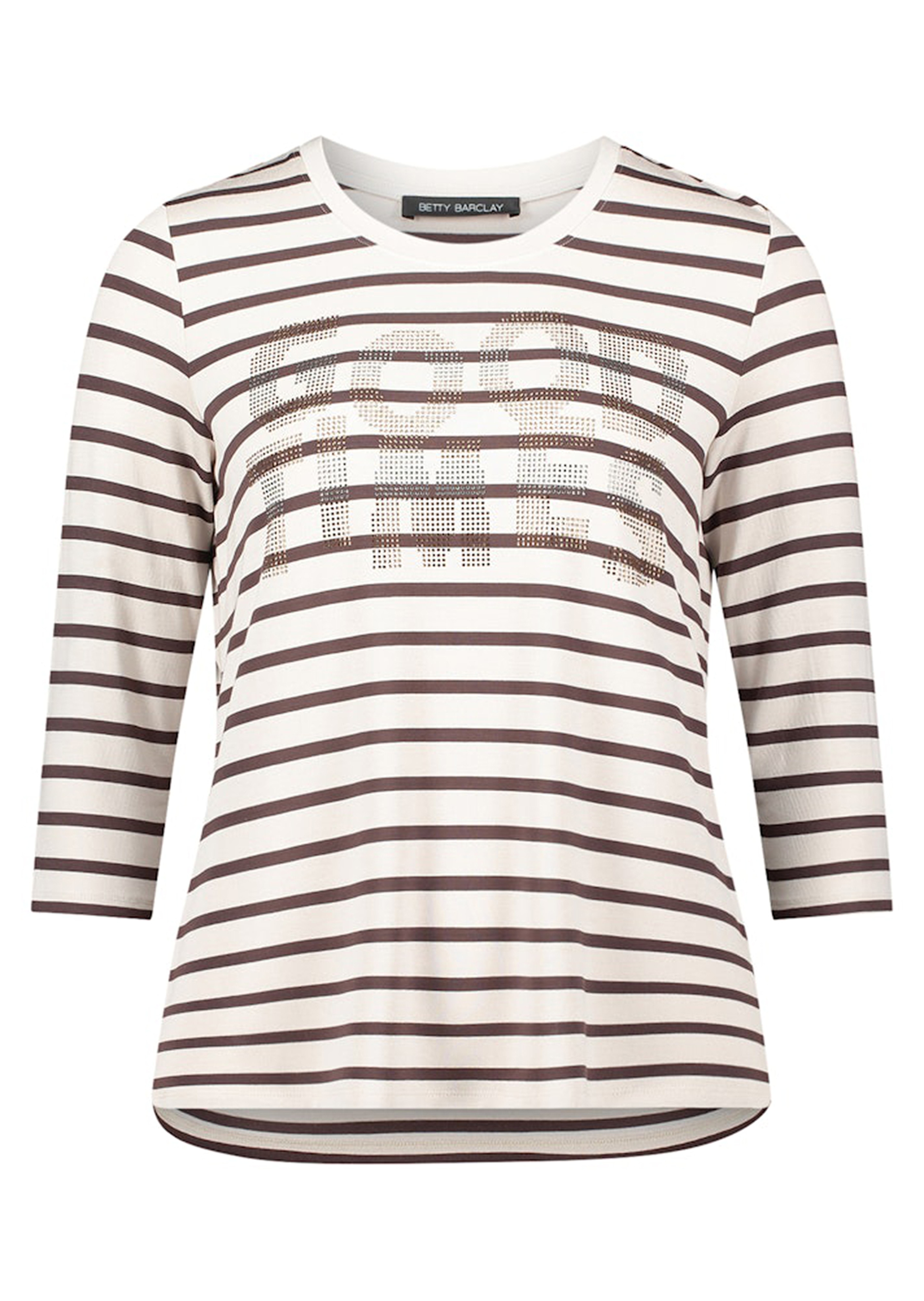 T-shirt à rayures avec imprimé scintillant