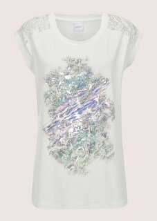 Ärmelloses Rundhals-Shirt mit Spitze thumbnail 6