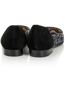 Leder-Ballerinas mit Animal-Print thumbnail 2