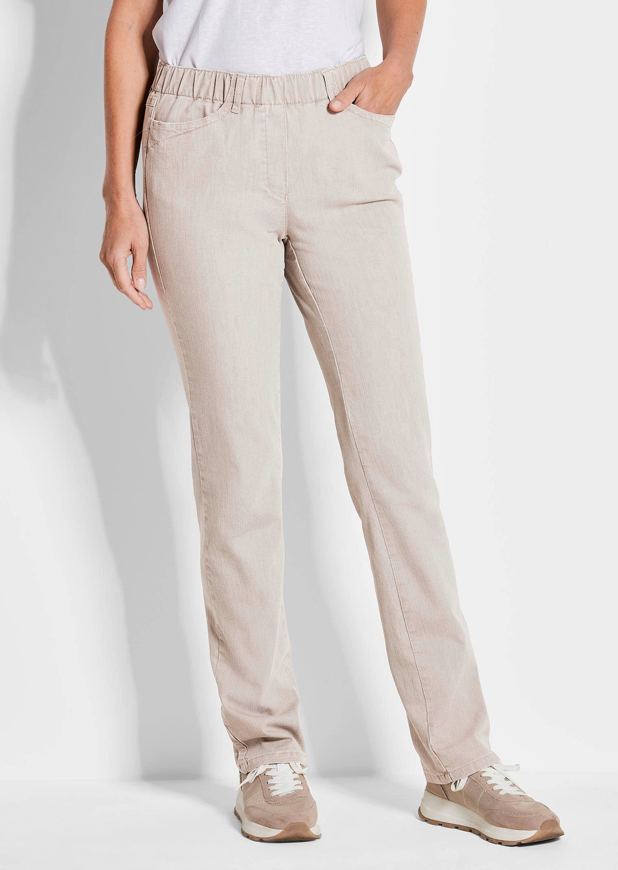 Schlupfjeans CARLA mit Glitzersteinen