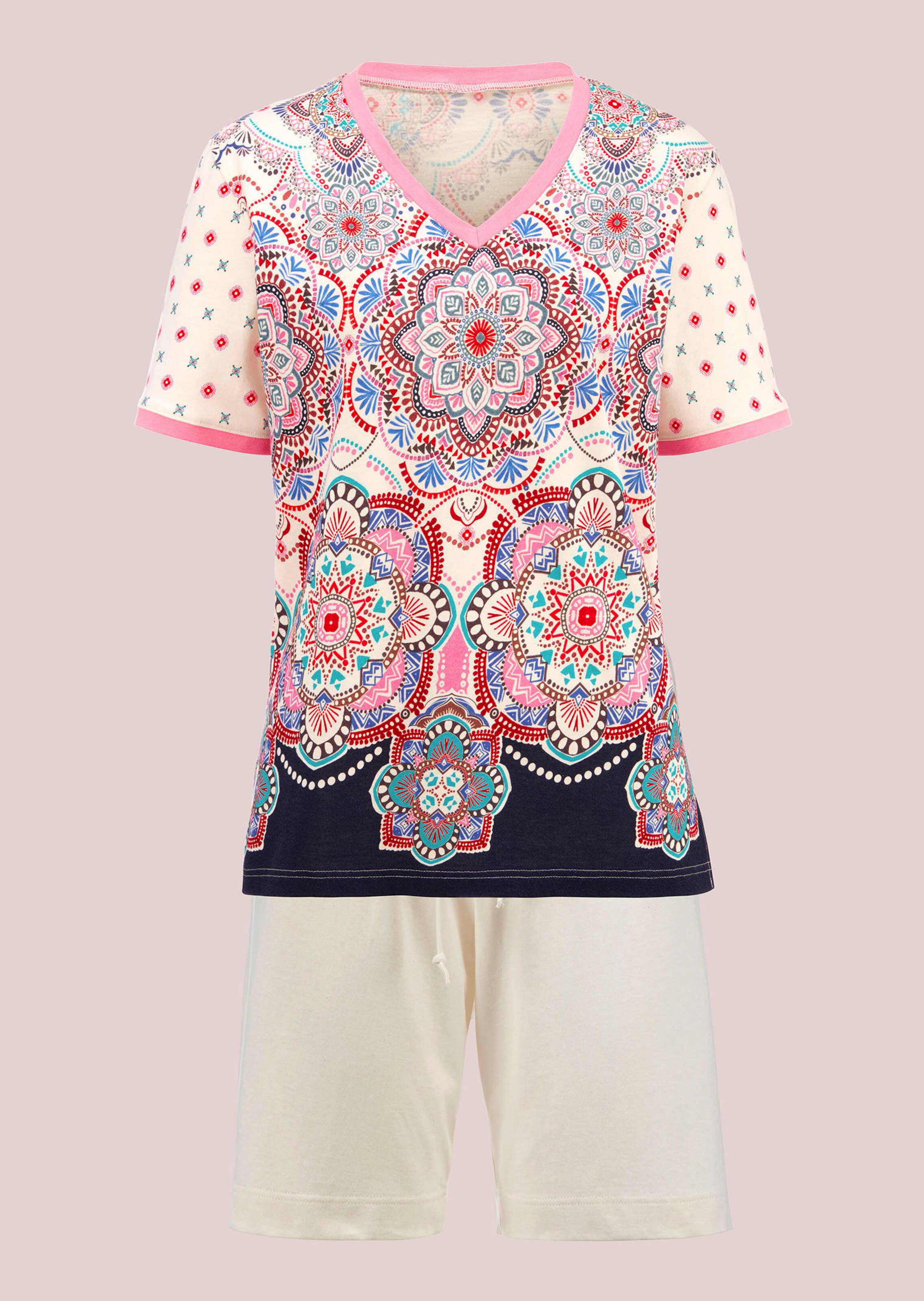 Shorty-Set mit sommerlichem Druck