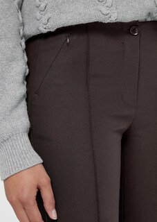 Skinny fit stretch trousers with piping thumbnail 5