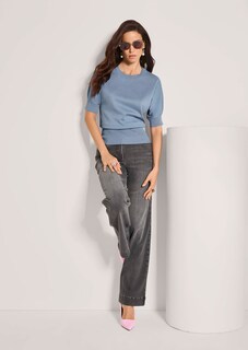 Leichter Feinstrickpullover aus Baumwolle thumbnail 4
