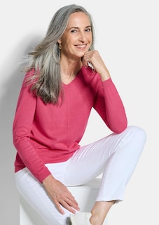 Pullover mit V-Ausschnitt aus COTTAMIRA thumbnail 4