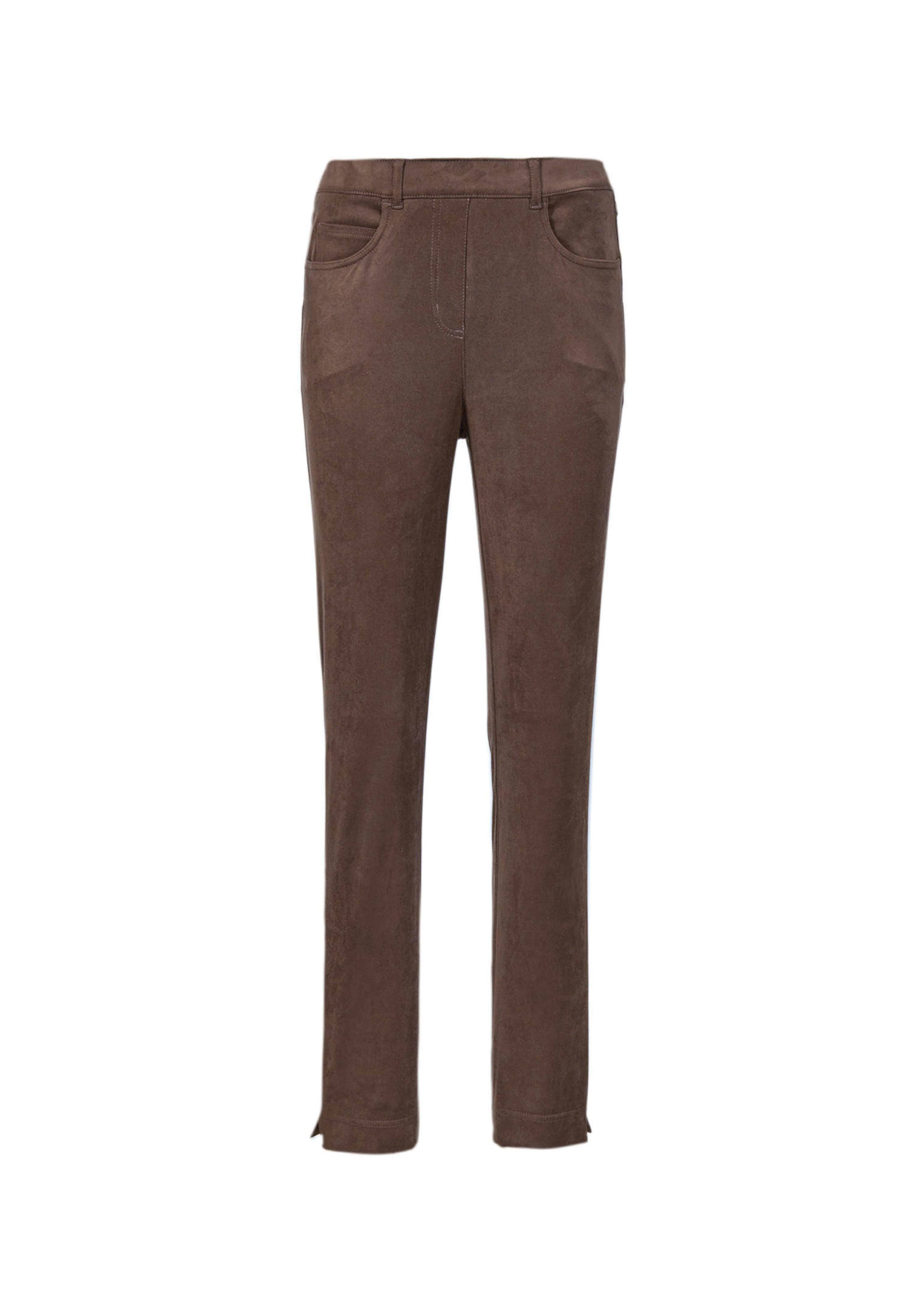 Pantalon aspect daim