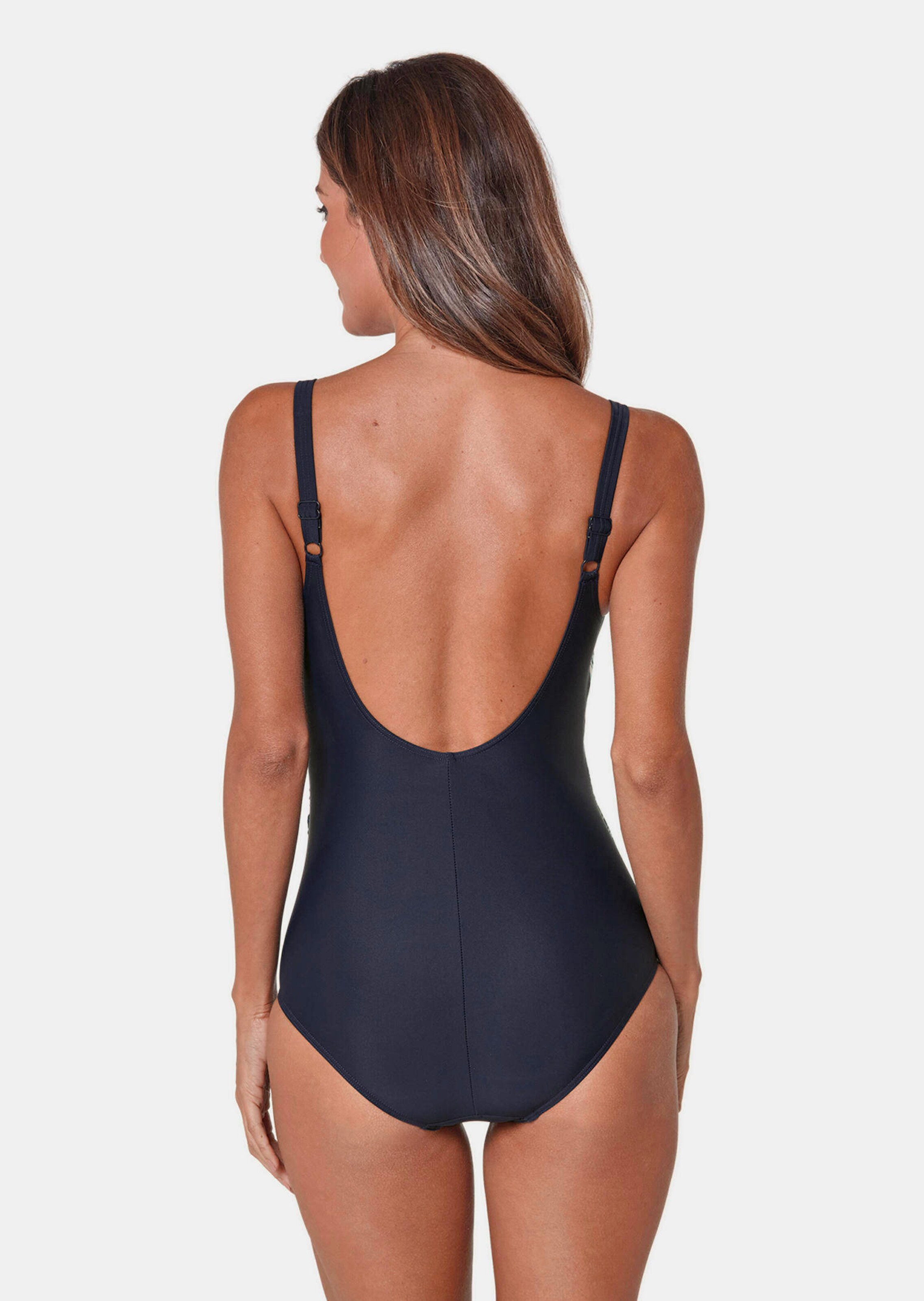 Maillot de bain - marine / bleu pâle / turquoise / à motifs - Gr. 46 C de Goldner Fashion