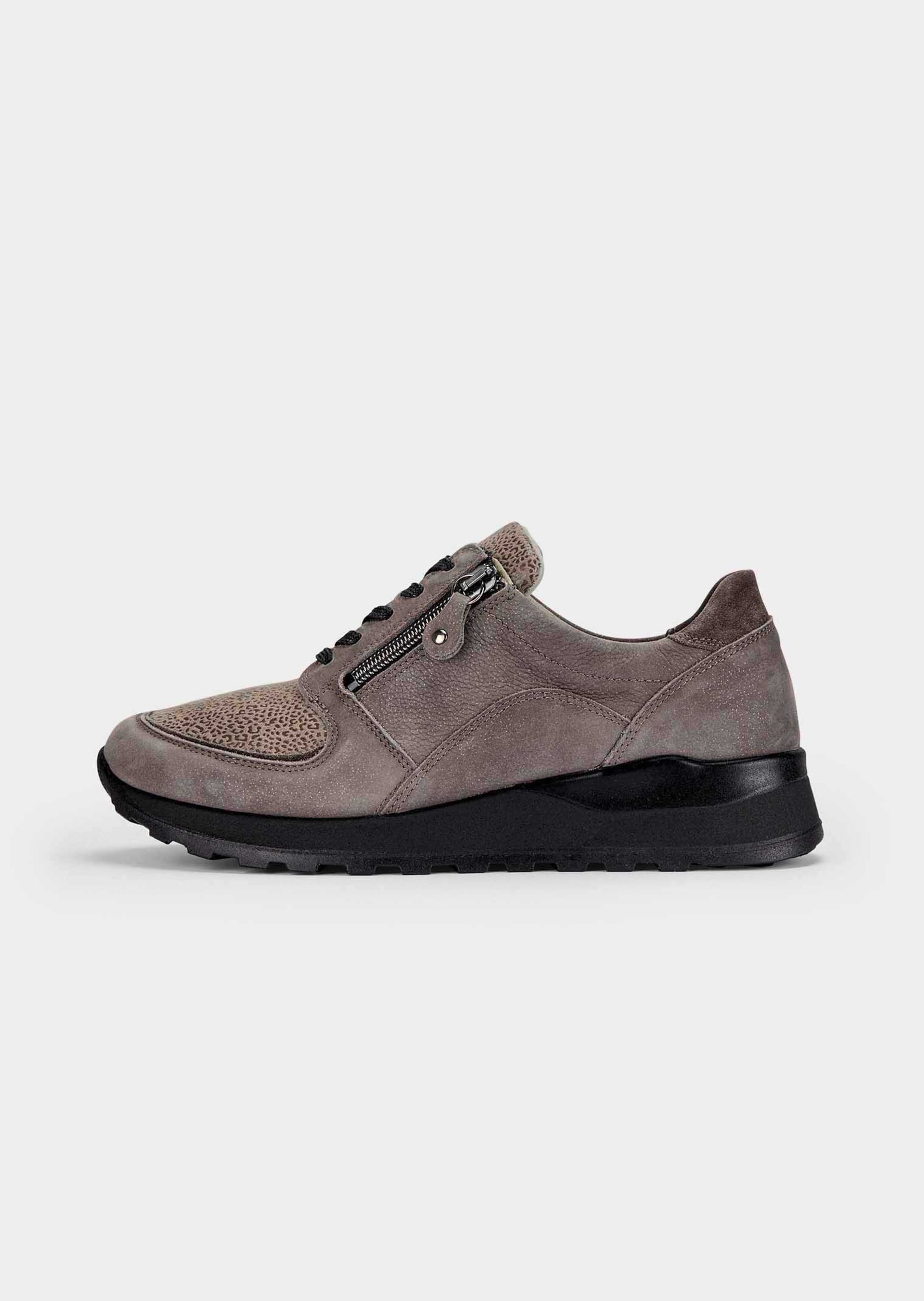 Chaussures à lacets hallux en cuir et textile