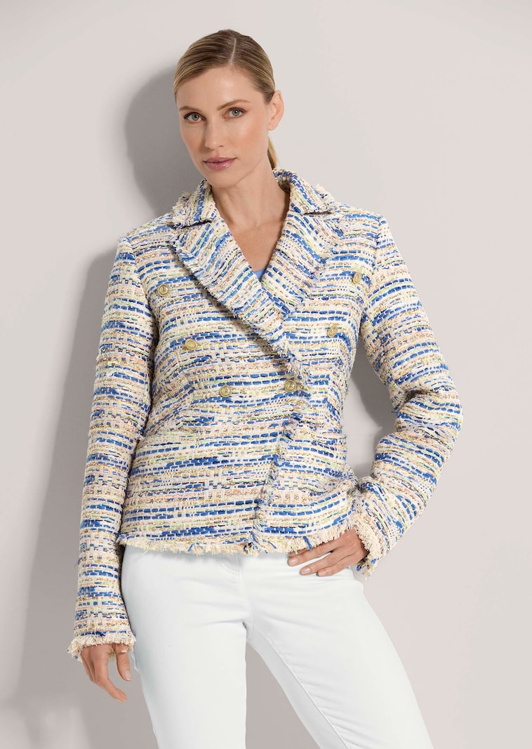 Kurzer Bouclé-Blazer