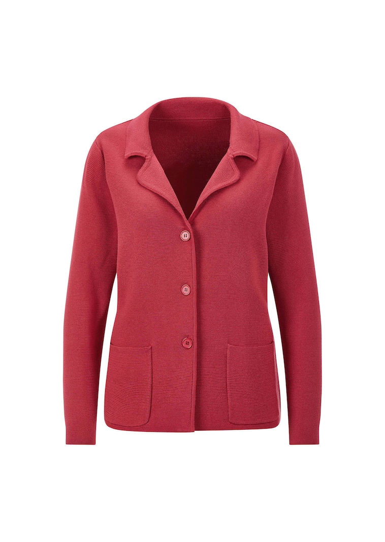 Blazer en tricot avec poches plaquées