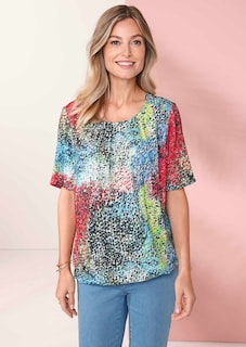 Prachtig gekleurde gedessineerde blouse thumbnail 7