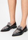 Lederslipper mit Zebra-Print thumbnail 1