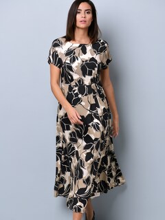Midikleid mit kleiner Raffung in Taille thumbnail 3
