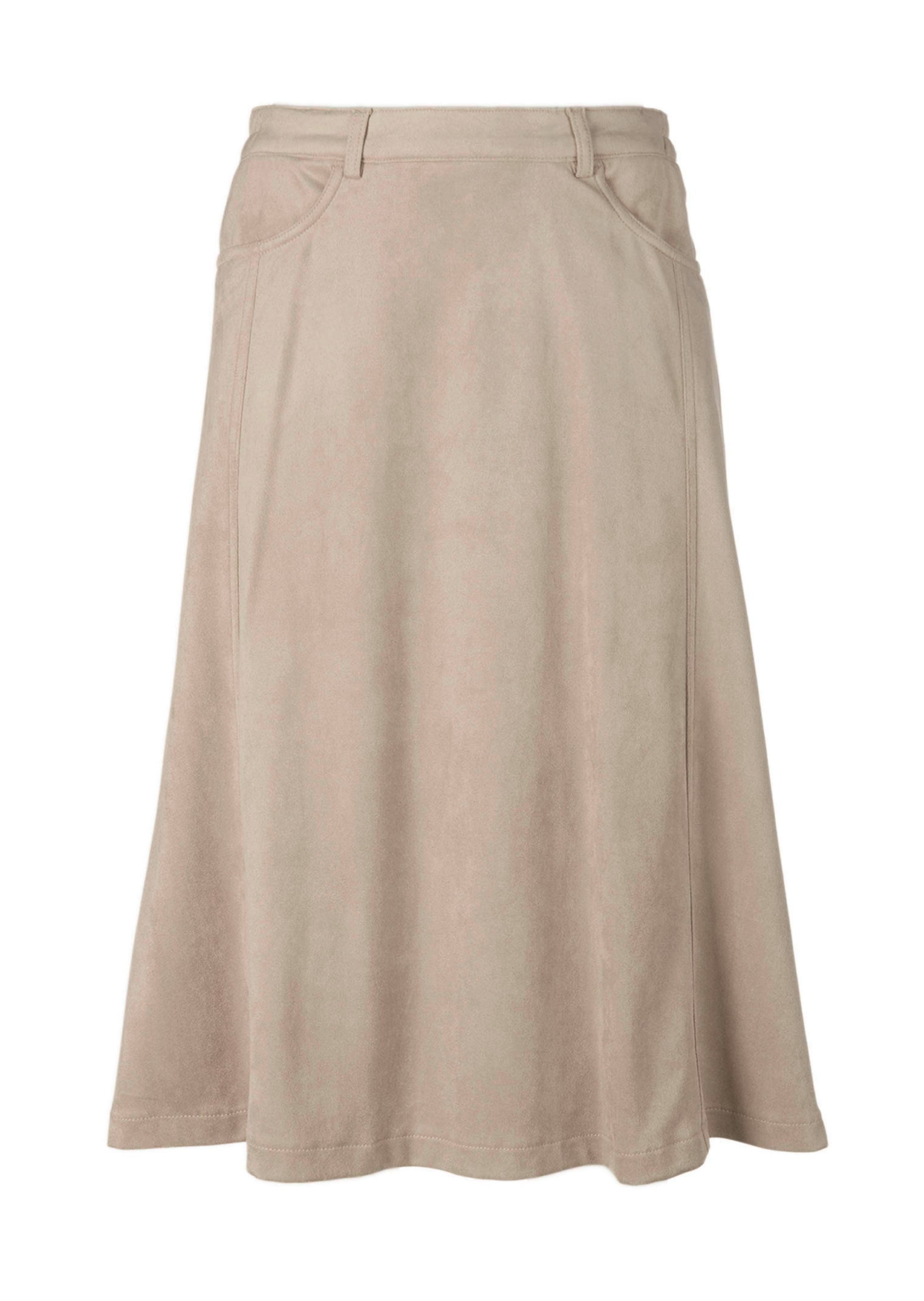 Comfortabele rok in suèdelook
