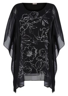 Chiffonbluse mit platziertem Print thumbnail 6