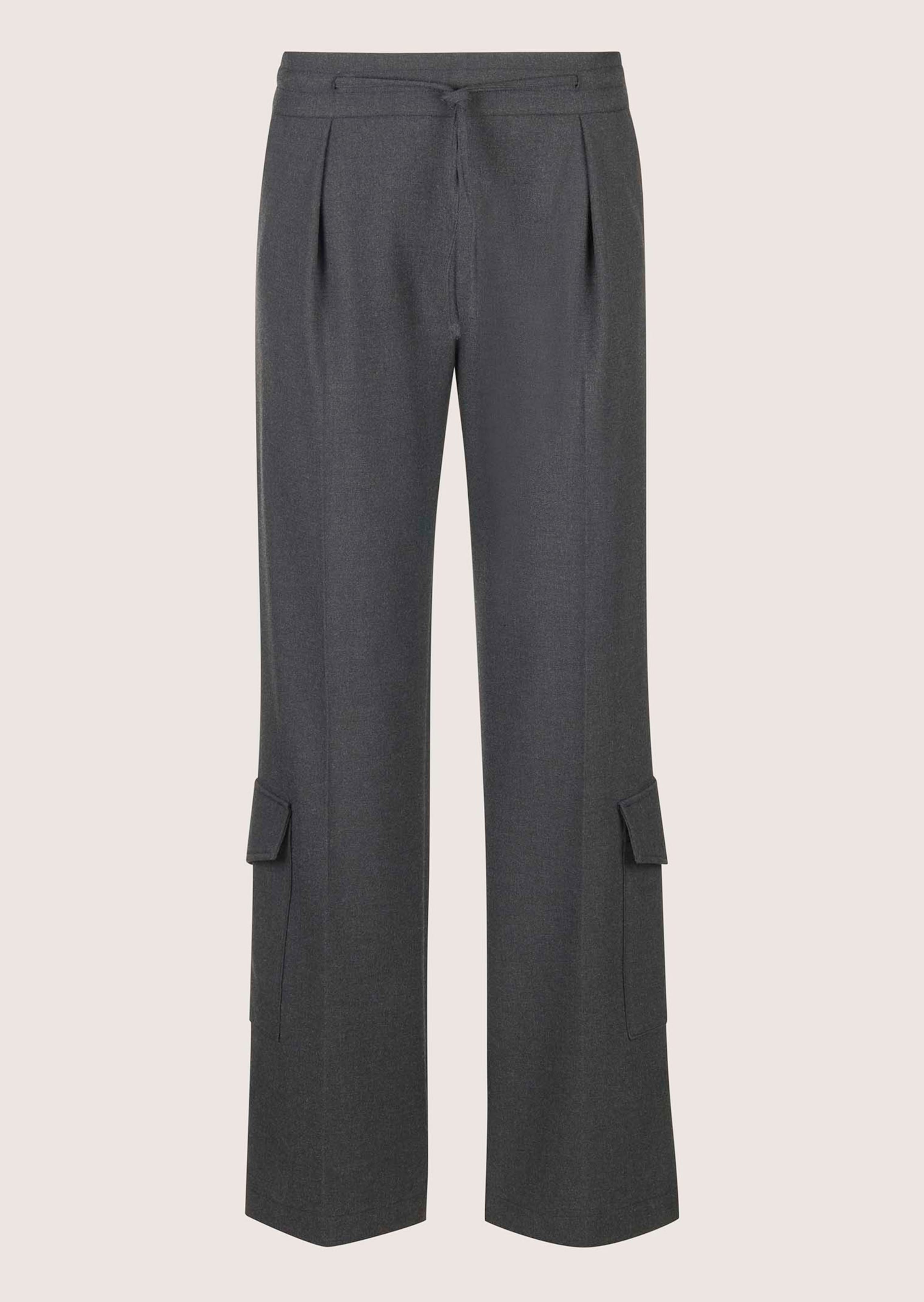 パンツ NTRUL BASIC TROUSERS GRAY 3 NTRUL BASIC TROUSERS GRAY Trousers in stone grey / natural