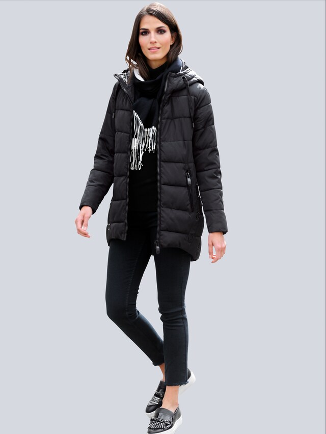 Steppjacke mit stylisch markantem Reißverschluss 3