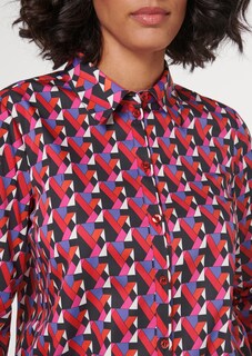 Bedruckte Bluse in Boxy-Form thumbnail 5