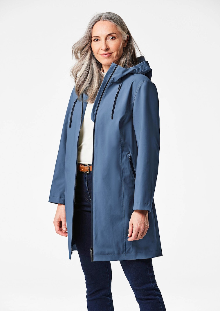 Veste imperméable avec éléments réfléchisseurs