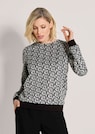 Sweatshirt mit Retro-Muster thumbnail 1