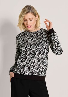 Sweatshirt mit Retro-Muster thumbnail 1