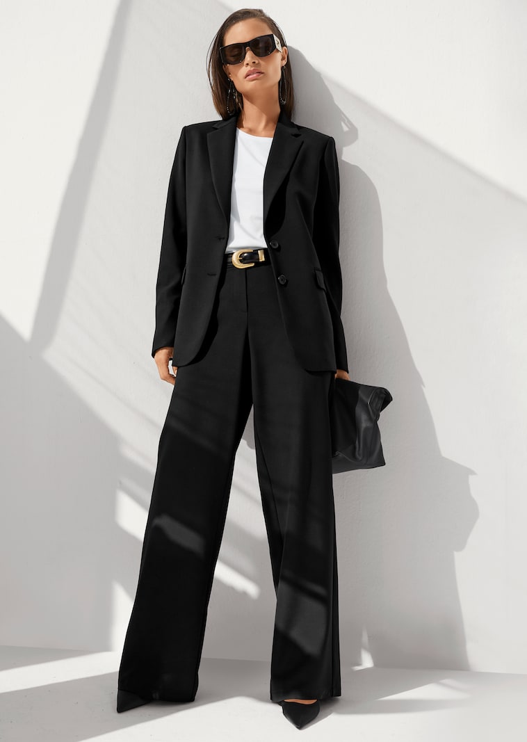 Einreihiger Blazer mit Stretchanteil