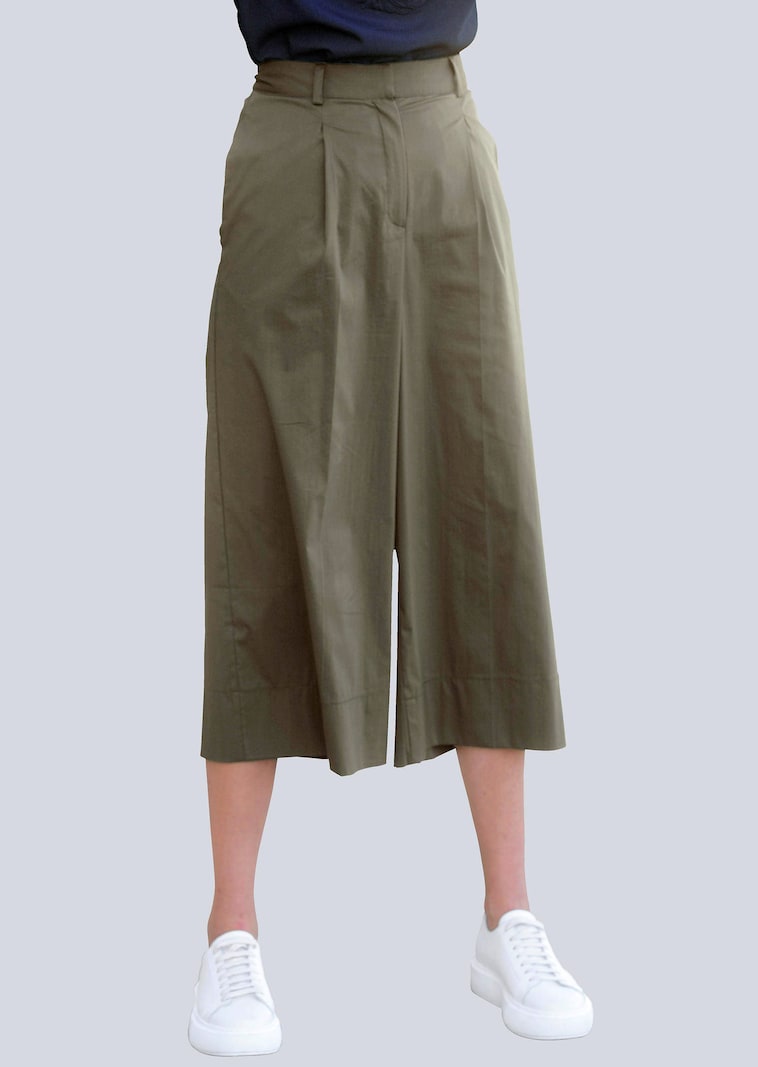 Culotte Hose mit weitem Beinverlauf