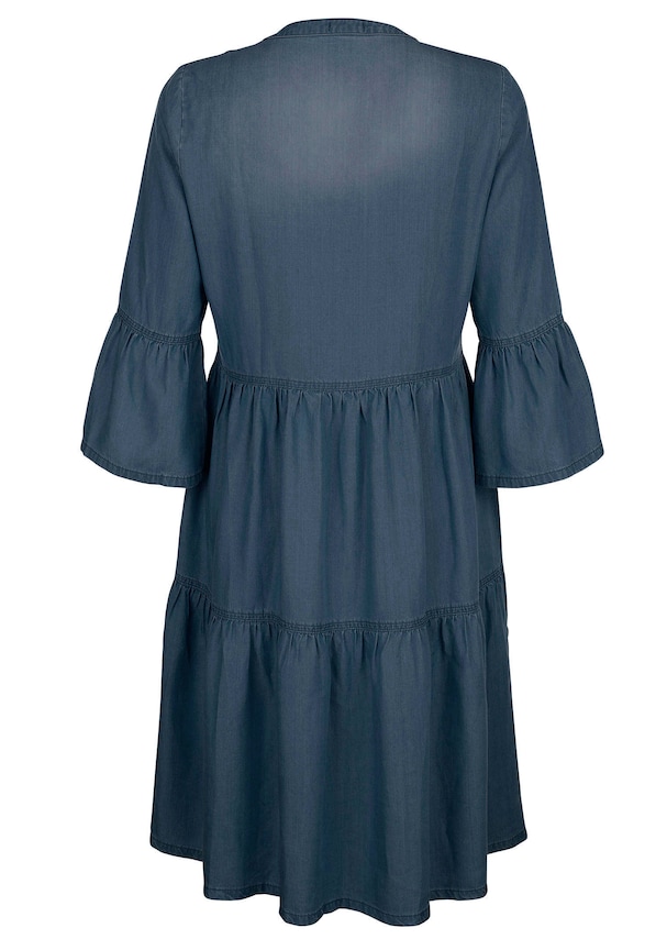 Kleid mit Stufen im Rockteil 4