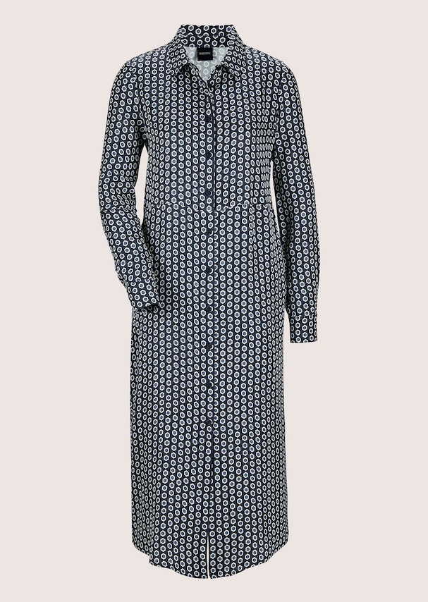 Hemdblusenkleid in bedruckter Satin-Qualität 5
