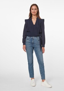 Stretch-Jeans mit Strass-Besatz thumbnail 2