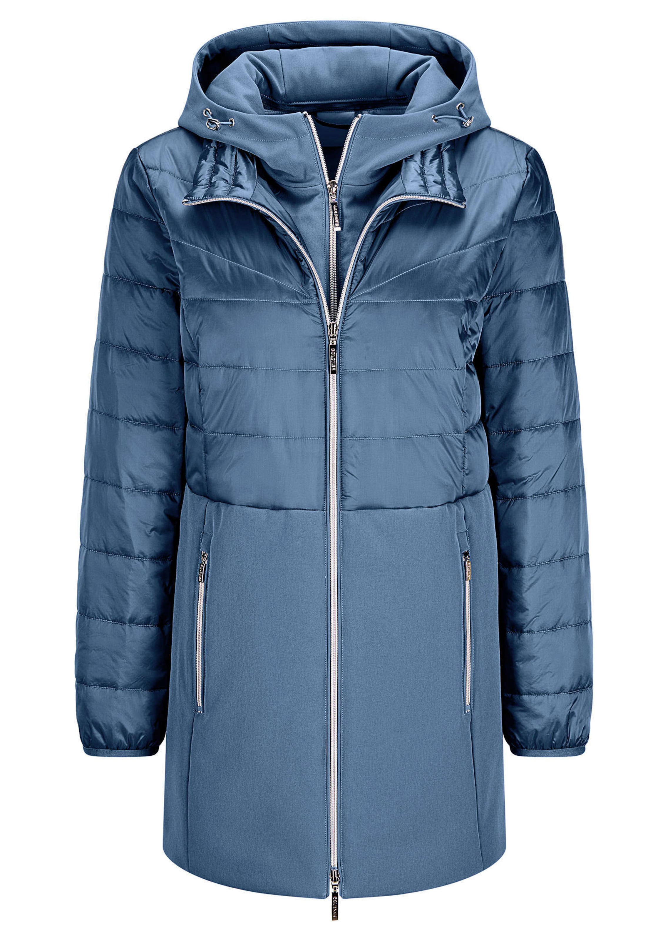 Steppmantel mit Softshell-Einsatz