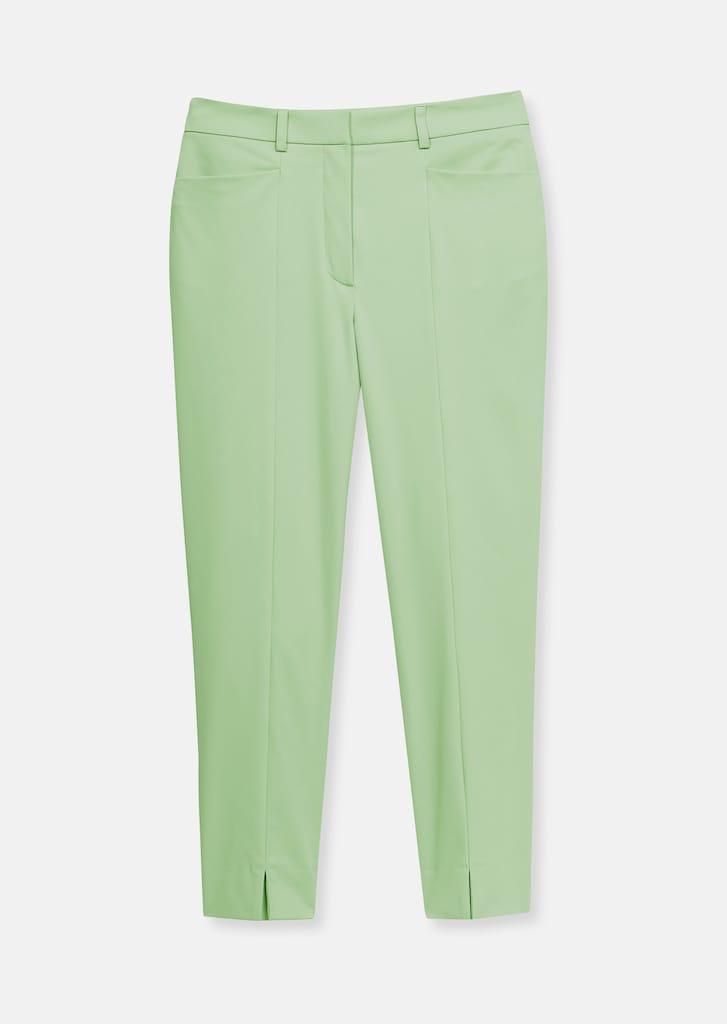 Slim-fit 7/8 high-waist trousers in innovative techno stretch 5