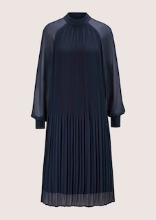 Kurzes Plissee-Kleid mit Stehkragen thumbnail 6