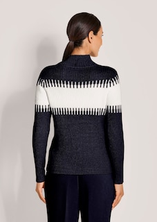 Pull avec motif à larges rayures thumbnail 3