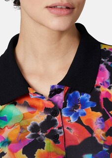 Classic polo shirt with floral accents thumbnail 5